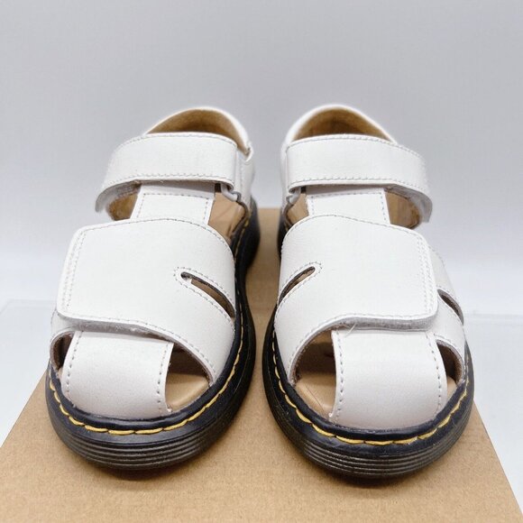 Dr. Martens Moby II Kid’s Sandals White Leather US 3/ EU 34 - Picture 5 of 13